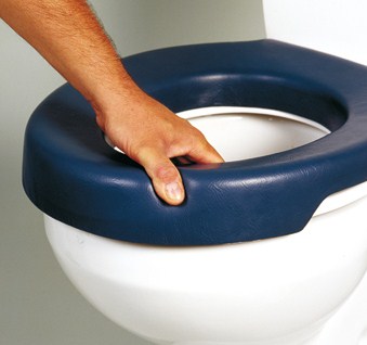 Asiento Elevador de WC Blando BLUE